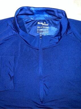 BirdieBound Men’s 2XL Royal Blue 1/4 Zip Golf Pullover